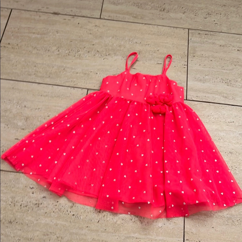 H&M Red and White Spaghetti Strap Sundress Casual